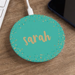 Sparkling Name Personalized Wireless Charging Pad - 50788