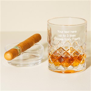 Write Your Own Personalized Whiskey Glass Ashtray Set - 51382