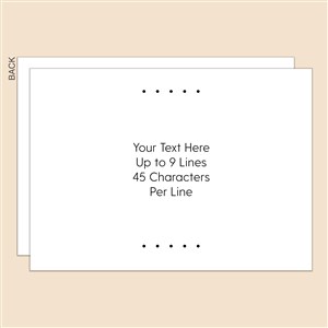 Write Your Own Personalized Flat Card - 51706