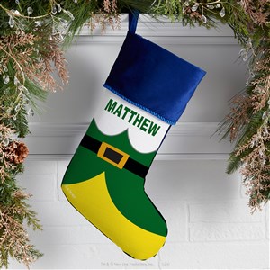 Elf® Personalized Blue Christmas Stockings - 51723-BL