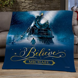 Polar Express® Personalized 50x60 Plush Fleece Blanket - 51733-F