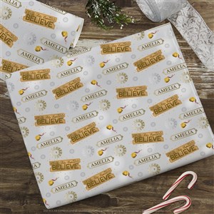 Polar Express® Personalized Wrapping Paper Roll - 18ft Roll - 51744-L