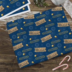 Polar Express® Personalized Wrapping Paper Sheets - Set of 3 - 51744-S