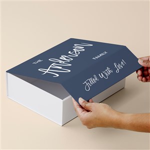 Bold Family Name Personalized Keepsake Memory Box-8x10 - 51808-S