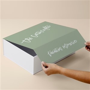 Bold Family Name Personalized Keepsake Memory Box-12x15 - 51808-L