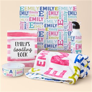 Trendy Repeating Name Personalized Girls Gift Set - 51835