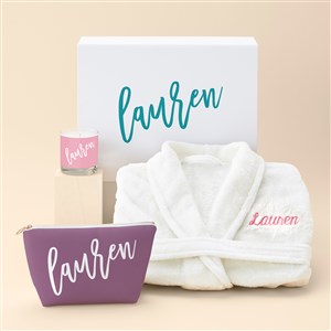 Trendy Script Personalized Gift Set For Her - 51870