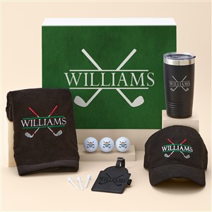 Crossed Clubs Personalized Golf Gift Set - 51872