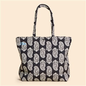 Vera Bradley Embroidered Iconic Paisley Original Tote-Moonless Night - 52052