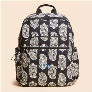 Vera Bradley Embroidered Iconic Paisley Backpack-Moonless Night - 52061