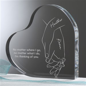 Hand in Hand Personalized Heart Keepsake - 52849