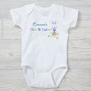 Babys First Easter Personalized Baby Onesie - 6702-CBB