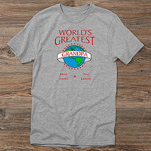 Personalized Custom T Shirt - Worlds Greatest Design - 9124CT