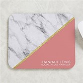 Marble Chic Personalized Mouse Pad - 22659