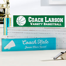Personalized Coach Desk Name Plate - #1 Coach - 22728