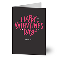 Hand Lettered Personalized Valentines Day Greeting Cards - 22903