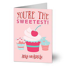 Youre the Sweetest! Personalized Greeting Cards - 22958