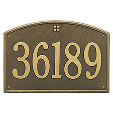 Cape Charles Personalized Aluminum Address Number Plaque - 23452