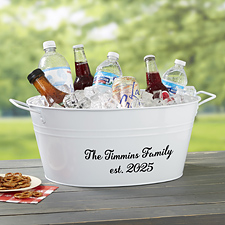 Personalized Beverage Tub - Family Name - 24165