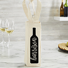 Wine Bottle Personalized Wine Tote Bag - 24451