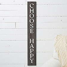 Personalized Rustic Vertical Wooden Sign - 24938