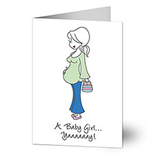 Mom to Be Personalized Greeting Card by philoSophies - 25173