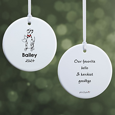 Personalized Dalmatian Memorial Ornaments by philoSophies - 25780
