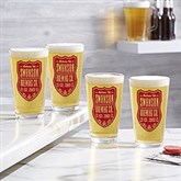 Beer Label Personalized Printed Beer Glasses - 26056