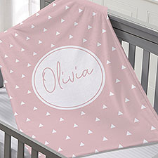Simple  Sweet Personalized Baby Girl Blankets - 26200
