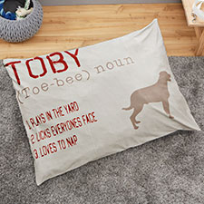Definition of My Dog Personalized Dog Beds - 26277