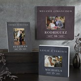 Moody Chic Personalized Wedding Picture Frame - 26508