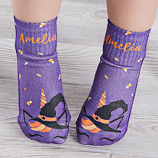 Sweet  Spooky Personalized Toddler Halloween Socks - 26893