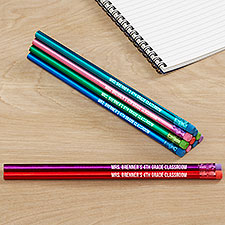 Write Your Own Metallic Personalized Pencil Sets - 26968
