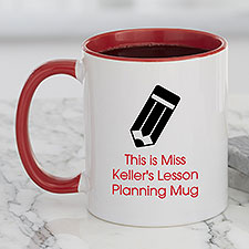 Personalized Teacher Icon Coffee Mugs - 27311