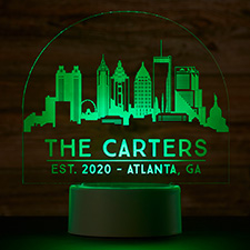 Atlanta Skyline Personalized LED Sign - 27627