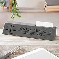Scales of Justice Personalized Name Plate  Card Holder - 27921