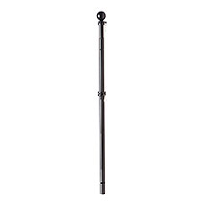 Black Metal Extendable House Flag Pole - 28695