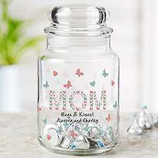 Floral Mom philoSophies Personalized Candy Jar - 29945