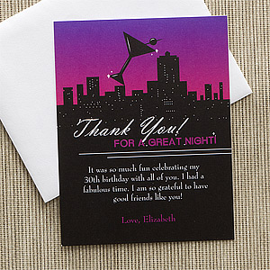 Personalized Thank You Cards - Fun In The City - 10849