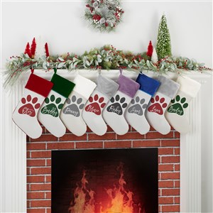 Pet Paw Personalized Pet Christmas Stockings - 27872