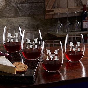 (4x) 21oz. Stemless Wine Glass