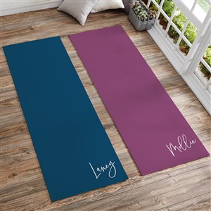 Trendy Script Personalized Yoga Mat  - 34334