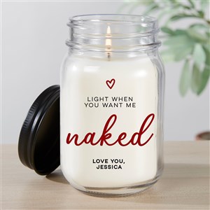 Light It When You Want Me Personalized Farmhouse Candle Jar  - 47580