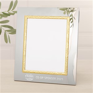 Personalized Logo Silver & Gold Hammered Frame- 8x10 - 48708