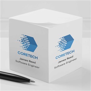 Personalized Corporate Custom Logo Note Cube - 9969