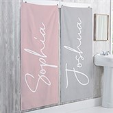 Simple and Sweet Personalized Bath Towels - 30959