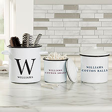 Moody Chic Personalized Enamel Jars - 31168