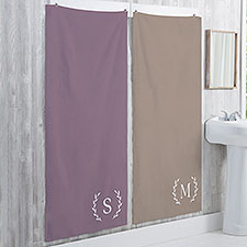 Laurel Initial Personalized Bath Towels - 31172