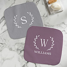 Laurel Initial Personalized Washcloth - 31174