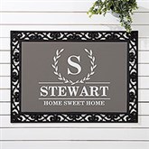 Laurel Wreath Personalized Monogram Doormats - 31282